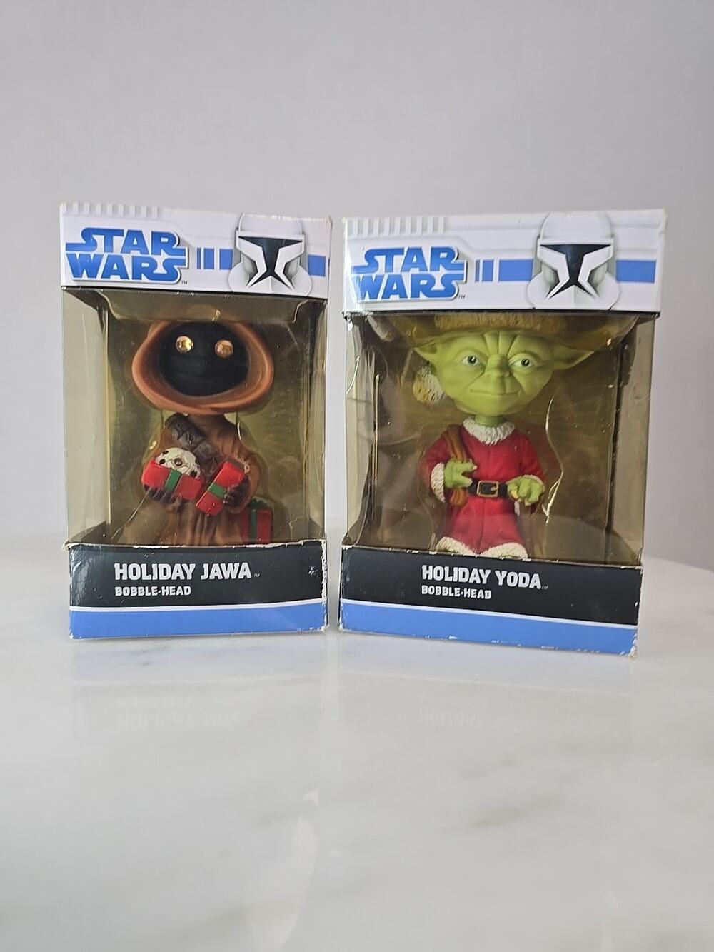 Funko Star Wars Holiday Jawa And Yoda Bobblehead 2008
